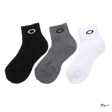 【6/20はエントリーでP10倍！】 オークリー 3P シュート丈 ソックス SOCKS (93238JP-10) 3足組 靴下 OAKLEY