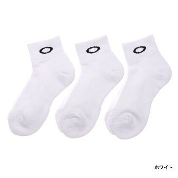 【6/20はエントリーでP10倍！】 オークリー 3P シュート丈 ソックス SOCKS (93238JP-10) 3足組 靴下 OAKLEY