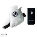 フットジョイ PURE TOUCH TOUR LIMITED ピュアタッチ (FGPU) ：ホワイト ゴルフグローブ 手袋 左手 メンズ golf5 春 夏･･･