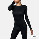 最大10％OFFクーポン アンダーアーマー レディース 長袖コンプレッションインナー UA HG Compression LS Crew 1358604 スポーツウェア ヨガウェア UNDER ARMOUR 0604point 2