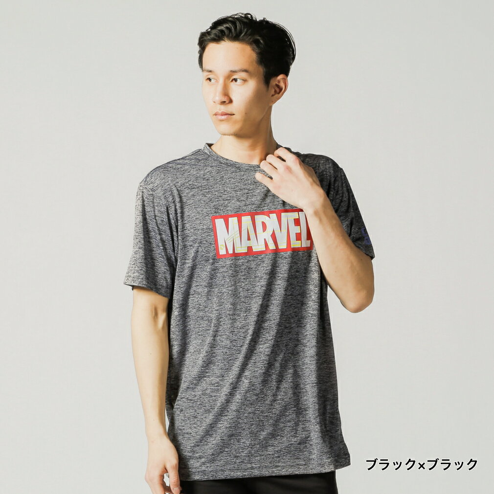 【8/18〜8/23】買えば買うほど★最大10％OFFクーポン マーベル ユニセックス メンズ レディース テニスウェア バドミントン 卓球 アルペン限定 半袖 T シャツ MV-2TW3049TS MARVEL