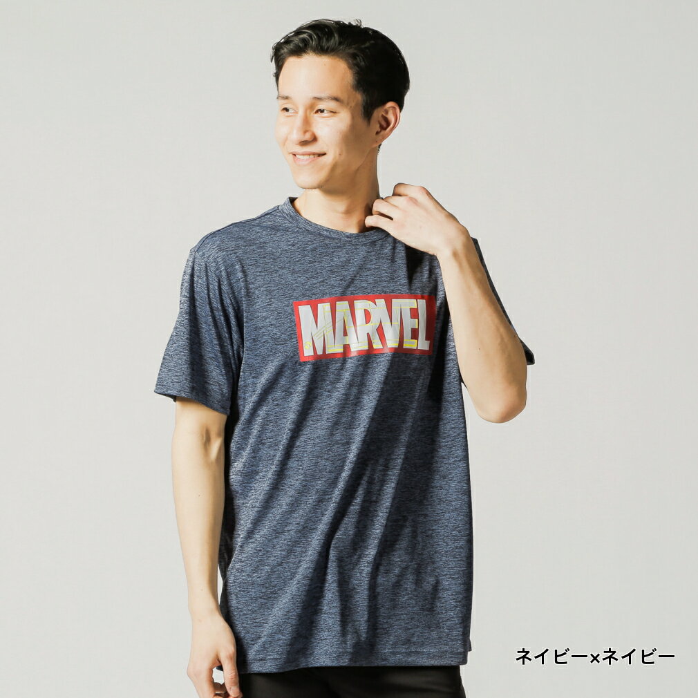 【8/18〜8/23】買えば買うほど★最大10％OFFクーポン マーベル ユニセックス メンズ レディース テニスウェア バドミントン 卓球 アルペン限定 半袖 T シャツ MV-2TW3049TS MARVEL