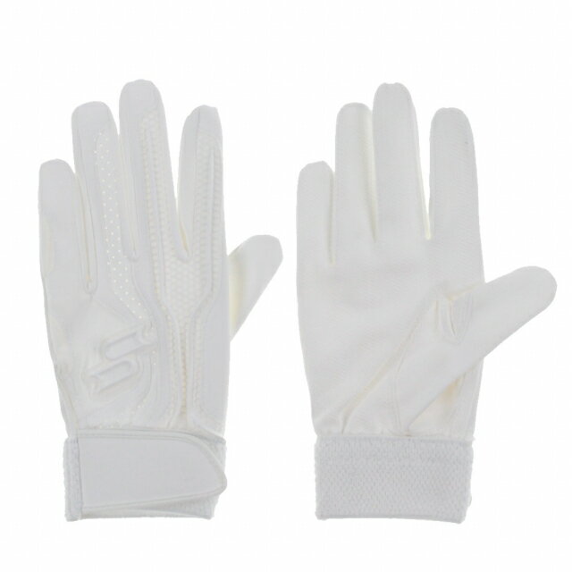 最大10％OFFクーポン  エスエスケイ 野球 バッティング用手袋 両手用 高校対応シングルバンド手袋 EBG3002W : ホワイト SSK 2303_ms
