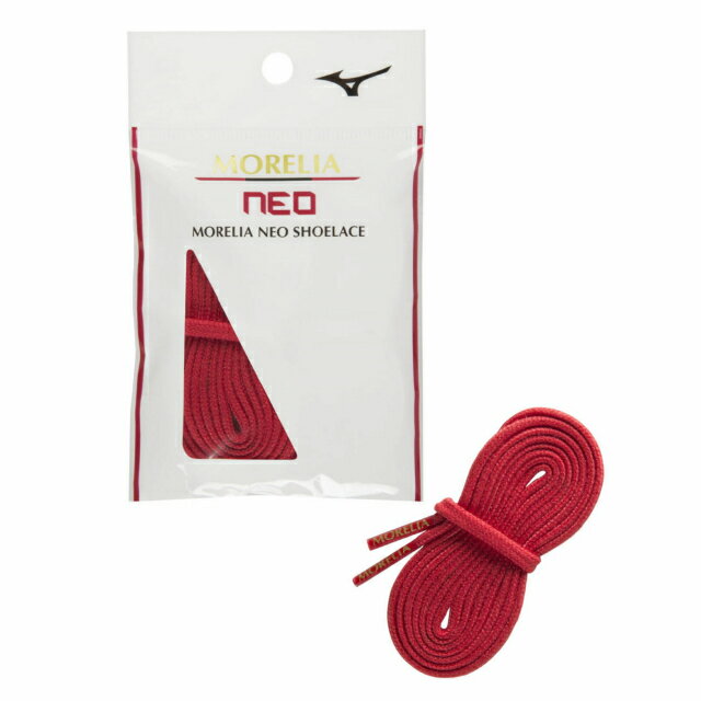 ミズノMORELIANEOSHOELACEモレリアネオシューレースP1GZ201162サッカー/フットサル靴紐靴ひも:レッドMIZUNO