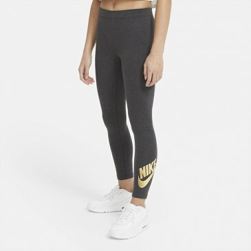 ナイキ ジュニア(キッズ・子供) ロングタイツ YTH ガールズ NSW フェイバリッツ シャイン タイツ PR DB2824 032 : ブラック×シルバー NIKE
