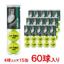 ボール ヨネックス ツアー TOUR 4球入×15缶 60球 ケース販売 TB-TUR4K 硬式テニス プレッシャーボール YONEX