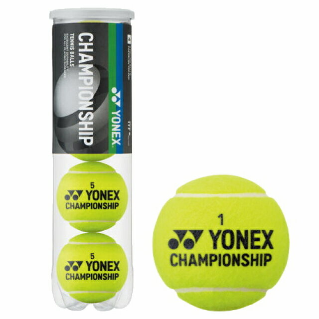 ボール ヨネックス チャンピオンシップ CHAMPIONSHIP 4球入ペット缶 TB-CHS4P 硬式テニス プレッシャーボール YONEX