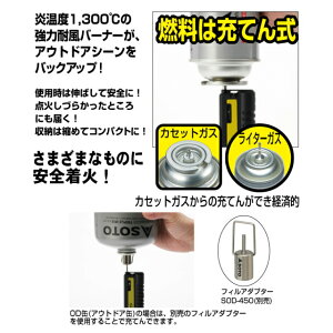 ソト スライドガストーチ ブラック ST-480C キャンプ トーチバーナー SOTO通販格安セール情報 楽天 通販