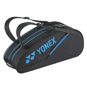 ヨネックス ラケットバック6 リュック付 BAG2132R テニス バドミントン ラケットバッグ 6本用 : ブラック×ブルー YONEX