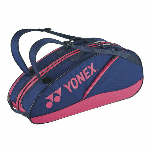 ヨネックス ラケットバック6 リュック付 BAG2132R テニス バドミントン ラケットバッグ 6本用 : ネイビー×ピンク YONEX