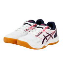 アシックス アップコート 4 GS UPCOURT 4 GS 1074A027 ジュニア(キッズ・子供) バレーボール シューズ 2E : ホワイト×ネイビー asics その1