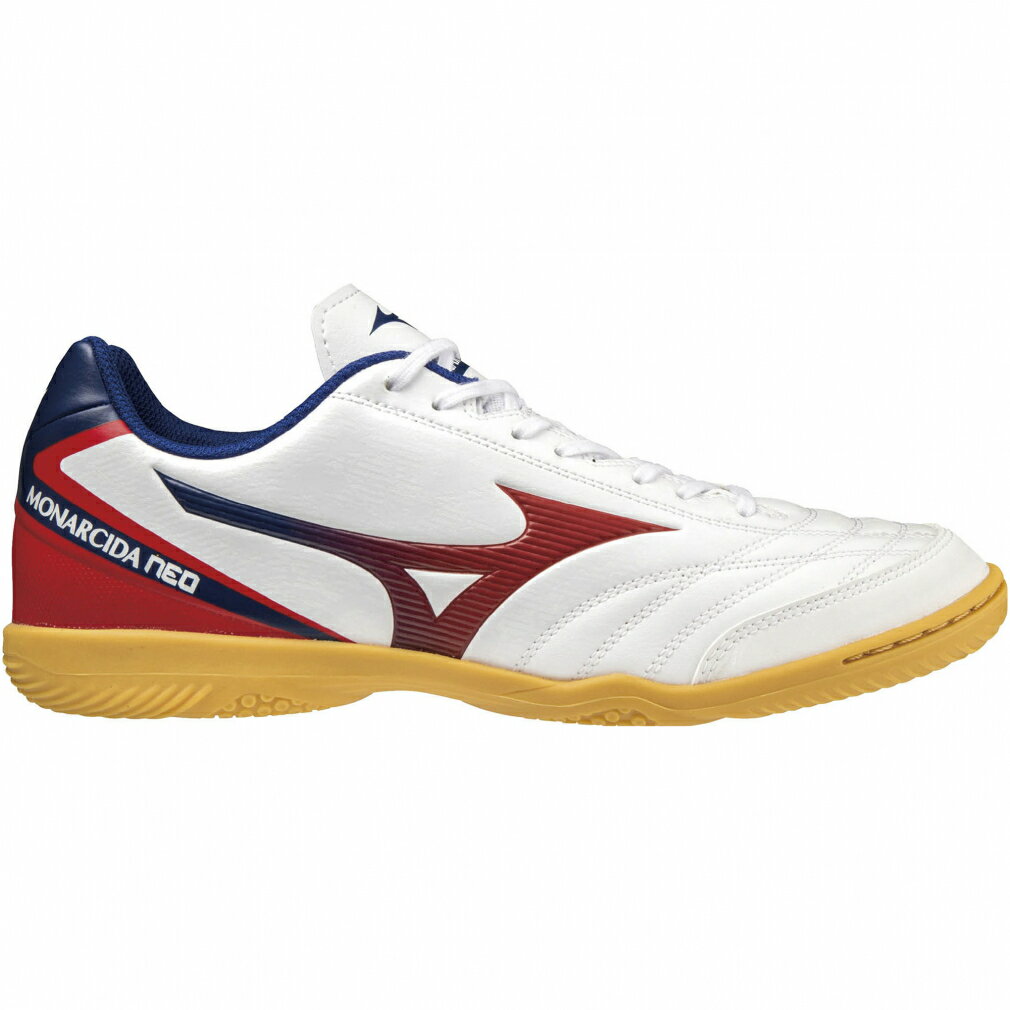 ミズノ モナルシーダ NEO SALA SELECT IN ネオサラセレクトイン Q1GA212262 メンズ フットサル シューズ 3E : ホワイト×レッド MIZUNO通販セール サッカー 用品 セール