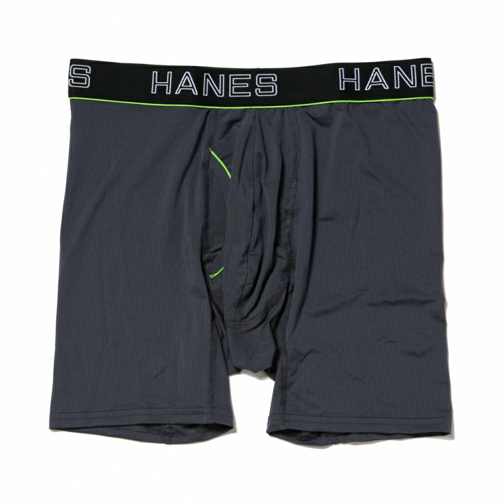 最大10％OFFクーポン ヘインズ メンズ ショーツ 1P COMFORT FLEX FIT ボクサーブリーフ HM6EQ102 080 : チャコールグレー Hanes