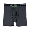 ヘインズ メンズ ショーツ 1P COMFORT FLEX FIT ボクサーブリーフ HM6EQ102 080 : チャコールグレー Hanes 1