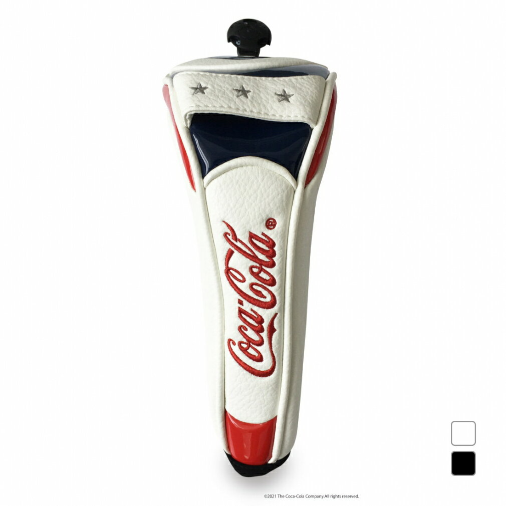 コカ・コーラ PU マグネット式ヘッドカバー フェアウェイウッド用 マグネット開口で使いやすい メンズ ゴルフ