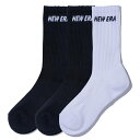 【12/30〜1/5】買えば買うほど★最大10％OFFクーポン ニューエラ ソックス SOCKS CREW 3PAIRS MULTI 12674028 3足組 靴下 : グレー NEW ERA