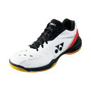 ヨネックス パワークッション65Z SHB65Z3 メンズ レディース バドミントン シューズ 3E : ホワイト×レッド YONEX 210409bdshoes