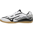 ミズノ クロスマッチ ソード 81GA213009 メンズ レディース 卓球 シューズ 2E : ホワイト×ブラック MIZUNO 1222TK28o…