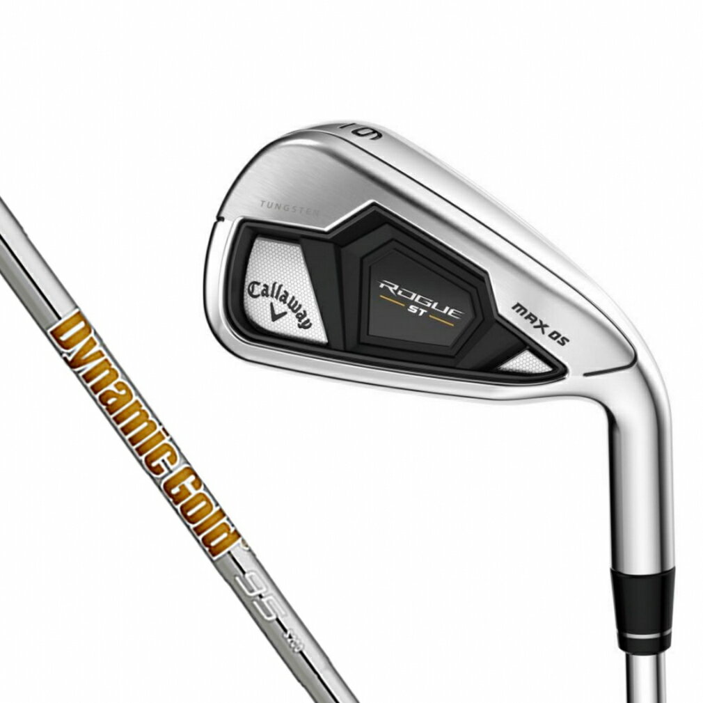 最大10％OFFクーポン 【5/20 0:00〜23:59】 キャロウェイ ローグ ROGUE ST MAX OS IRONS ゴルフ アイアンセット Dynamic Gold 95 S200 5本 2022年 メンズ Callaway