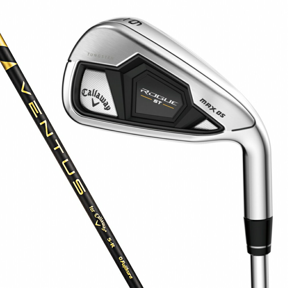 最大10％OFFクーポン  キャロウェイ ローグ ROGUE ST MAX OS IRONS ゴルフ アイアンセット VENTUS 5 5本 2022年 メンズ Callaway