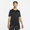 ナイキ メンズ 陸上/ランニング 半袖Tシャツ DF UV ラン ディビジョン マイラー GX S/S トップ DM4712010 : ブラック NIKE 220329RAP