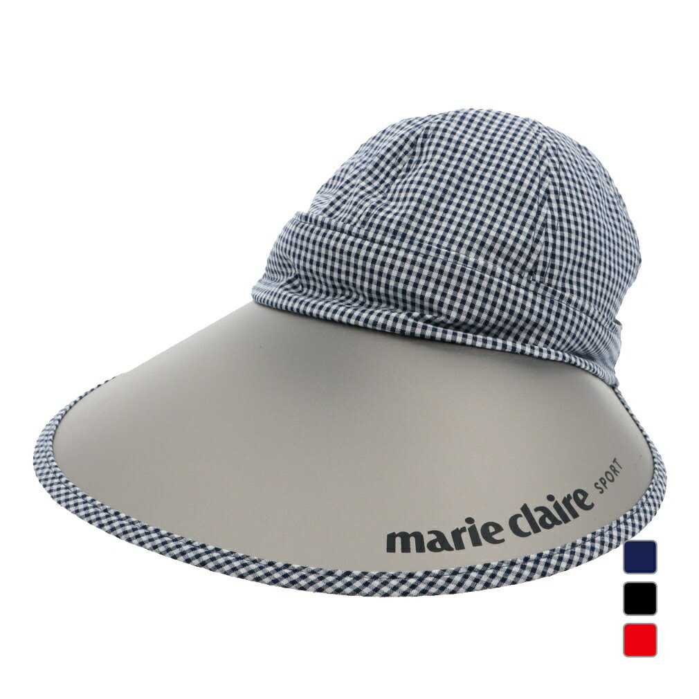 マリ クレール レディース 春 夏 ゴルフウェア キャップ 2WAY (711936) 頭部のファスナーでバイザーとキャップ簡単にスタイルチェンジが可能 marie claire
