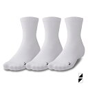 アンダーアーマー メンズ レディス バスケットボール ソックス UA QUARTER SOCKS 3P 1371936 UNDER ARMOUR