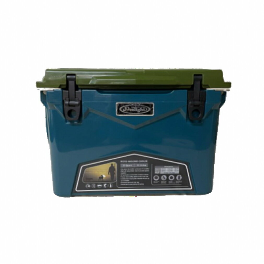 5/25限定★抽選で最大100％Pバック ディーライト Iceland cooler 45QT DLIGHT422 キャンプ ハードクーラー : Sailor blue × Olive Deelight