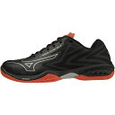 ミズノ ウエーブクロー EL 2 WIDE 71GA228509 メンズ レディス バドミントン シューズ 4E : ブラック×レッド MIZUNO 21040...