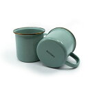 ベアボーンズリビング エナメルカップ 2個セット CKW-428 キャンプ 食器 : ミントグリーン Barebones Living