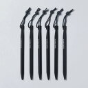 ムラコ V-SHAPED PEGS 6本セット MTA5200010 キャンプ ペグ/ハンマー : BLACK muraco