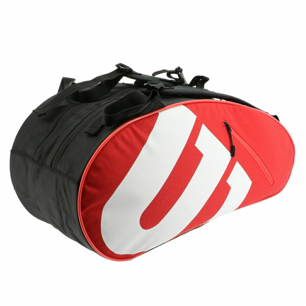 最大10％OFFクーポン 【5/20 0:00〜23:59】 ウイルソン TEAMJ RACKET BAG RED/WHITE チームJ WR80216020 テニス ラケットバッグ 6本用 Wilson