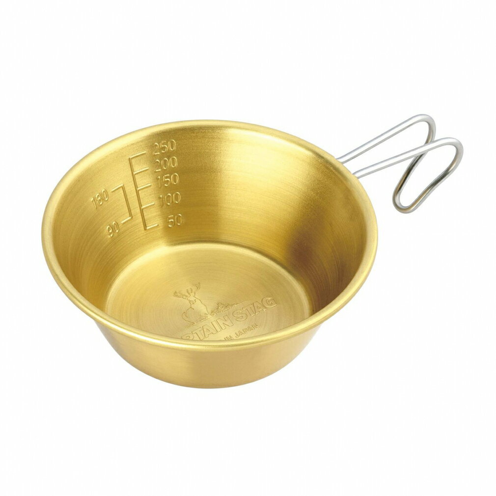 11/25限定★抽選で最大100%Pバック キャプテンスタッグ 真鍮製シェラカップ320ml UH-66 キャンプ クッカー CAPTAIN STAG