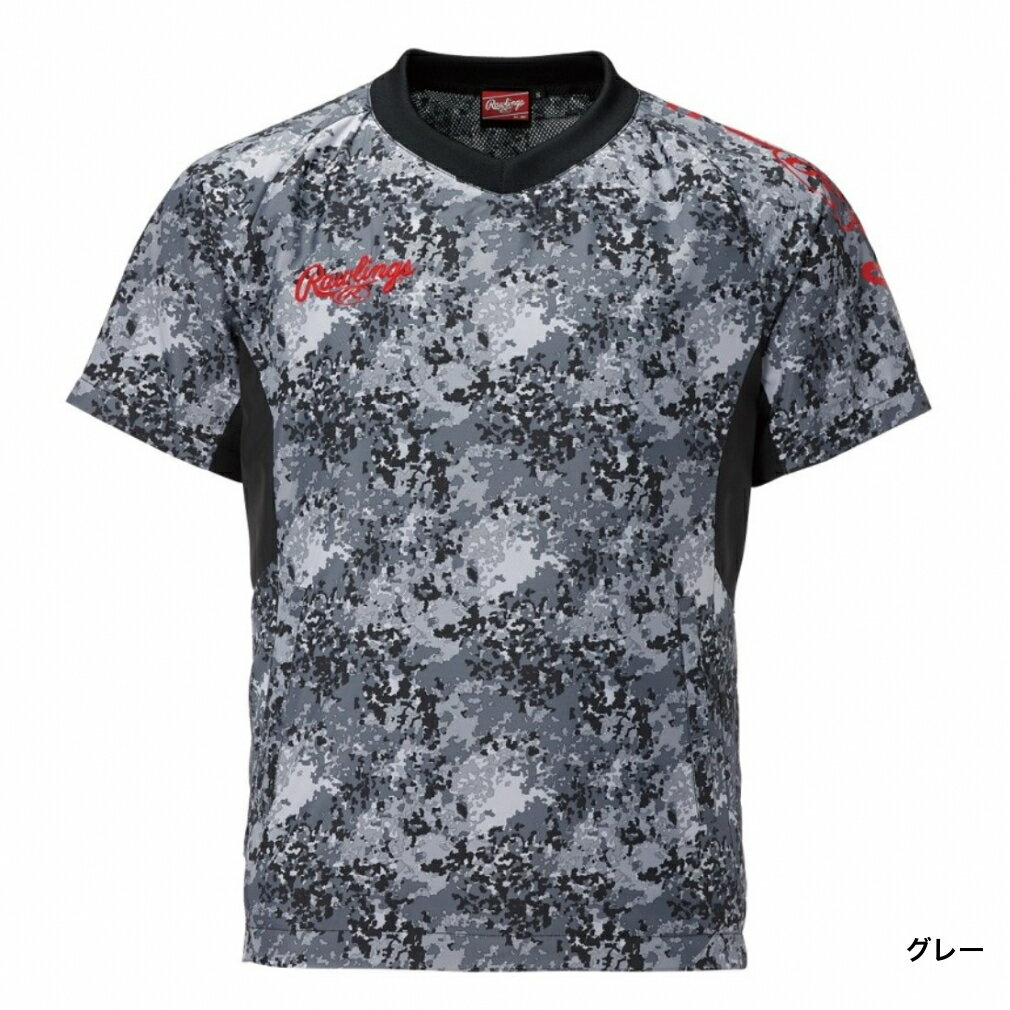 ローリングスメンズ野球半袖ウインドブレーカーコンバット05S/Sウインドシャツ裏メッシュAOS11F07Rawlings
