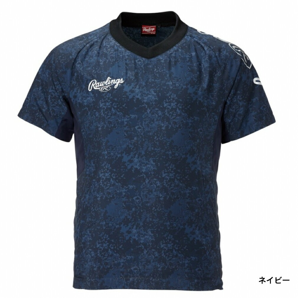 ローリングスメンズ野球半袖ウインドブレーカーコンバット05S/Sウインドシャツ裏メッシュAOS11F07Rawlings