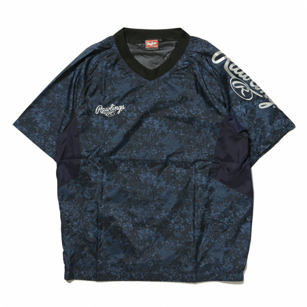 ローリングスメンズ野球半袖ウインドブレーカーコンバット05S/Sウインドシャツ裏メッシュAOS11F07Rawlings