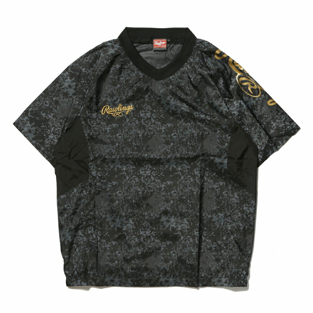 ローリングスメンズ野球半袖ウインドブレーカーコンバット05S/Sウインドシャツ裏メッシュAOS11F07Rawlings