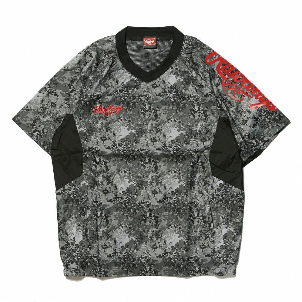 ローリングスメンズ野球半袖ウインドブレーカーコンバット05S/Sウインドシャツ裏メッシュAOS11F07Rawlings