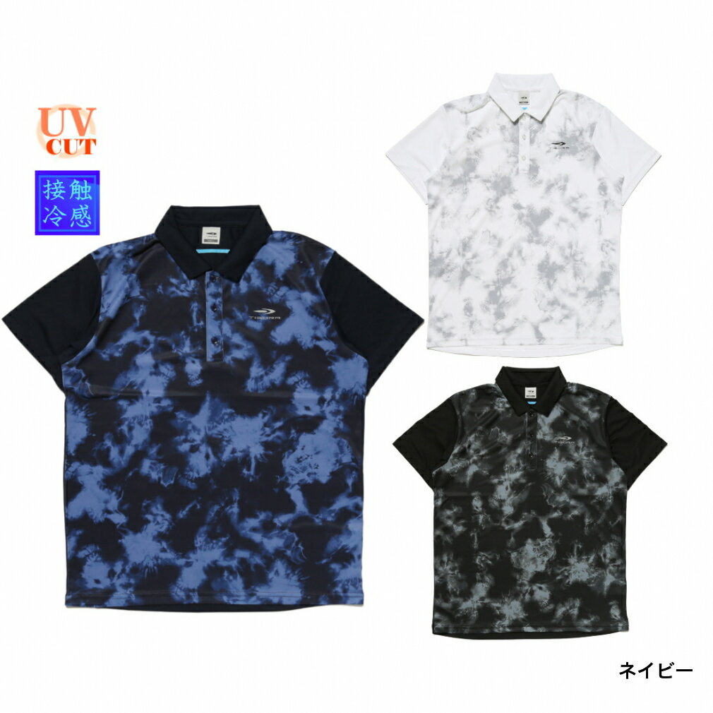 ティゴラメンズテニスATHLETICS半袖ポロシャツ遮熱接触冷感TR-2TW1042PSTIGORA父の日ギフト210706RKAP