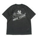 ナイキ メンズ 野球 MLB NIKE ヤンキース スウォッシュ TOWN 半袖Tシャツ NMM2-06FNK : グレー NIKE 1011UABB