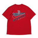 ナイキ メンズ 野球 MLB NIKE レッドソックス スウォッシュ TOWN 半袖Tシャツ NMM2-62QBQ : レッド NIKE 1011UABB