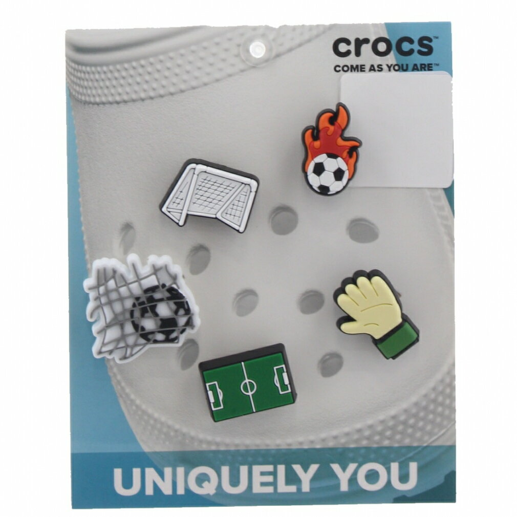 最大10％OFFクーポン【楽天スーパーSALE限定】 クロックス ジビッツ Big Time Soccer 5 Pack 10009873 サンダル アクセサリー crocs