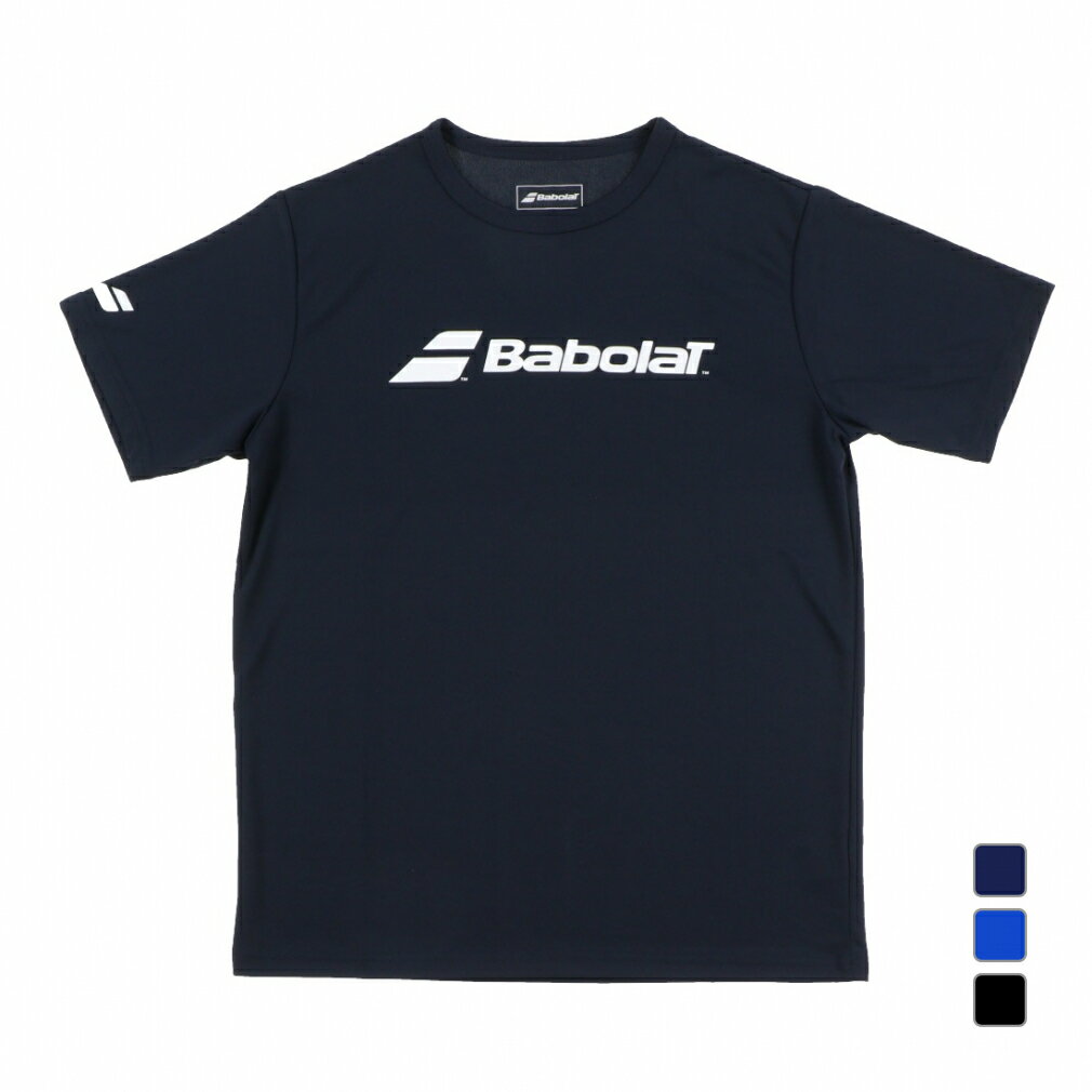 最大10％OFFクーポン 【6/1 0:00〜23:59】 バボラ メンズ テニス 半袖Tシャツ CLUB SHORT SLEEVE SHIRT BUP1510C BabolaT 220830BBTS