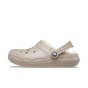 クロックス Classic Lined Clog 203591-2YB クロッグサンダル : ベージュ crocs