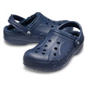 クロックス Baya Lined Clog 205969-463 クロッグサンダル : ネイビー crocsの商品画像