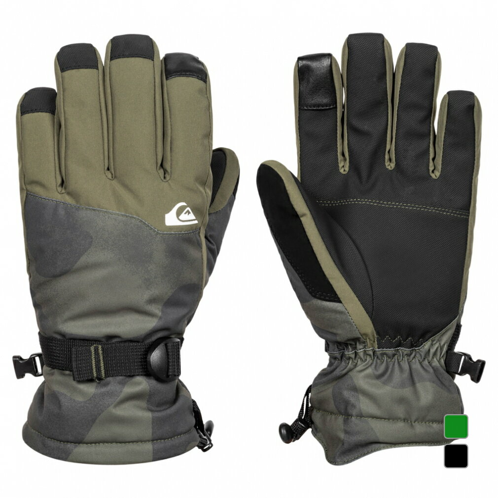 最大10％OFFクーポン 【5/18 0:00〜23:59】 クイックシルバー メンズ スノーボード グローブ MISSION GLOVE EQYHN03181 22-23年モデル ..