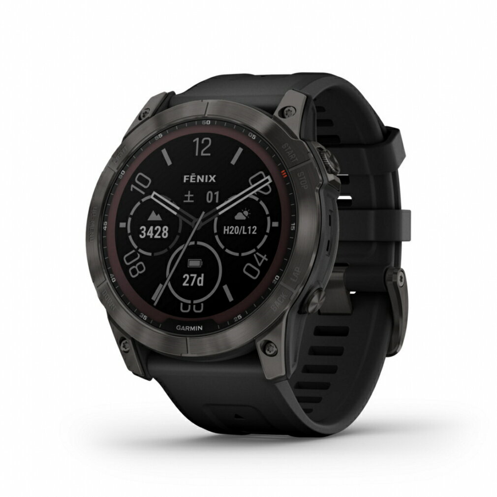 Υ ߥ ե˥å7X Sapphire DualPower Ti CarbonGray DLC/Black  Υ¬  GPSʥ GARMIN Fenix