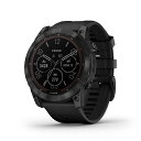 距離計 ガーミン フェニックス 7X Sapphire Dual Power Ti Black DLC / Black ゴルフ 距離測定器 時計 GPSナビ GARMIN Fenix