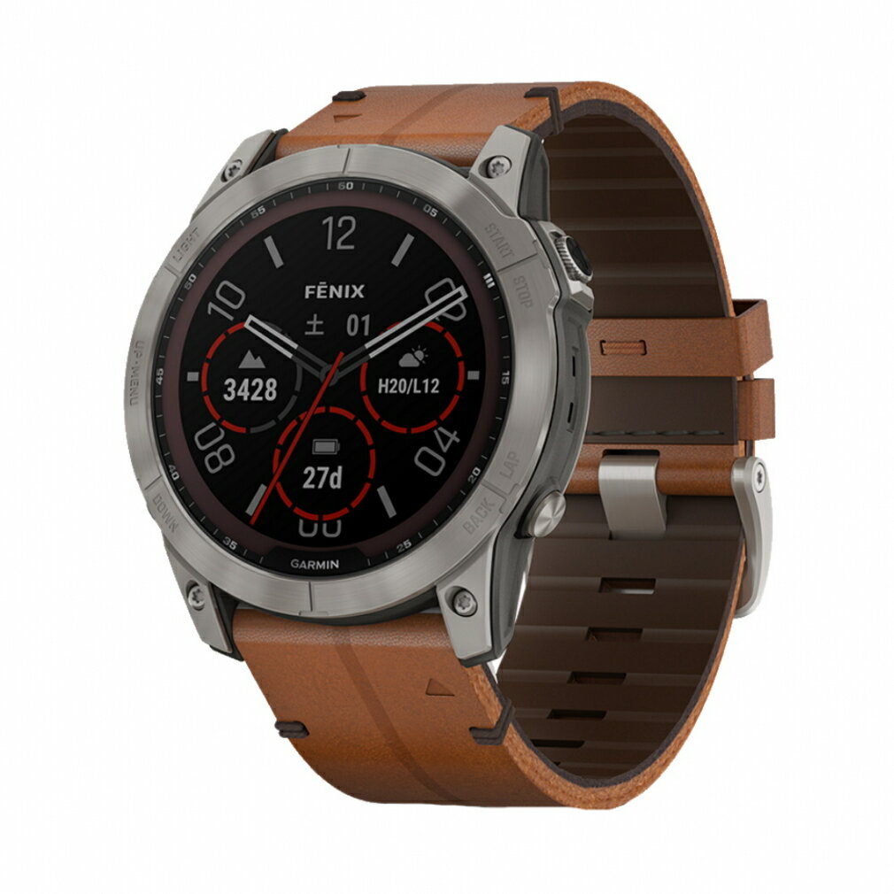 Υ ߥ ե˥å7X Sapphire DualPower Ti/ ChestnutLeatherBand  Υ¬  GPSʥ GARMIN Fenix