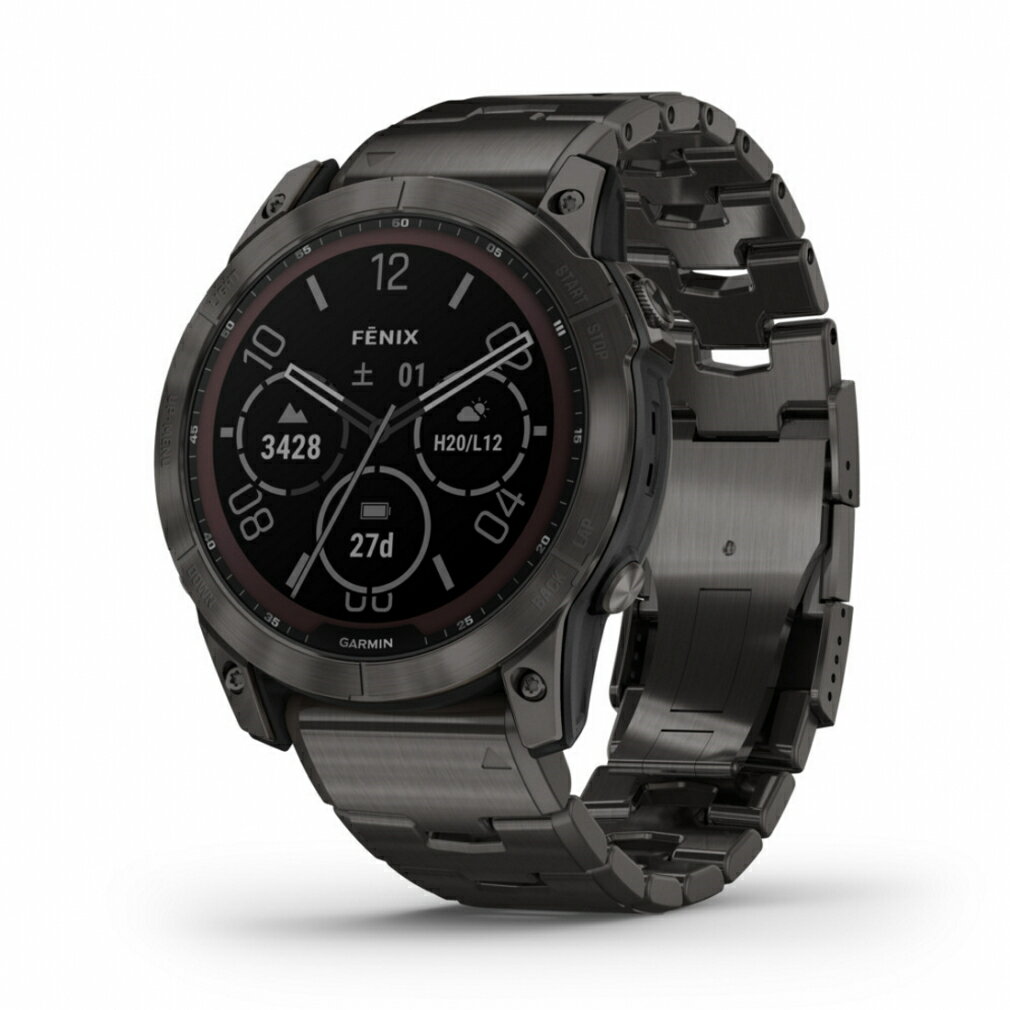 距離計 ガーミン フェニックス7X SappDPTi CbGryDLC/CbGry DLCVentedTitanBand ゴルフ 距離測定器 GARMIN Fenix